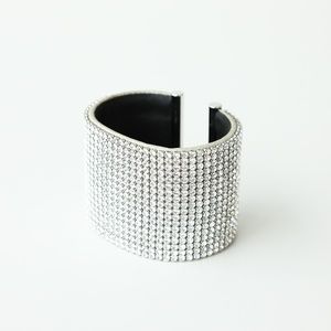 Daniel Swarovski Silver Crystal Cuff Bracelet